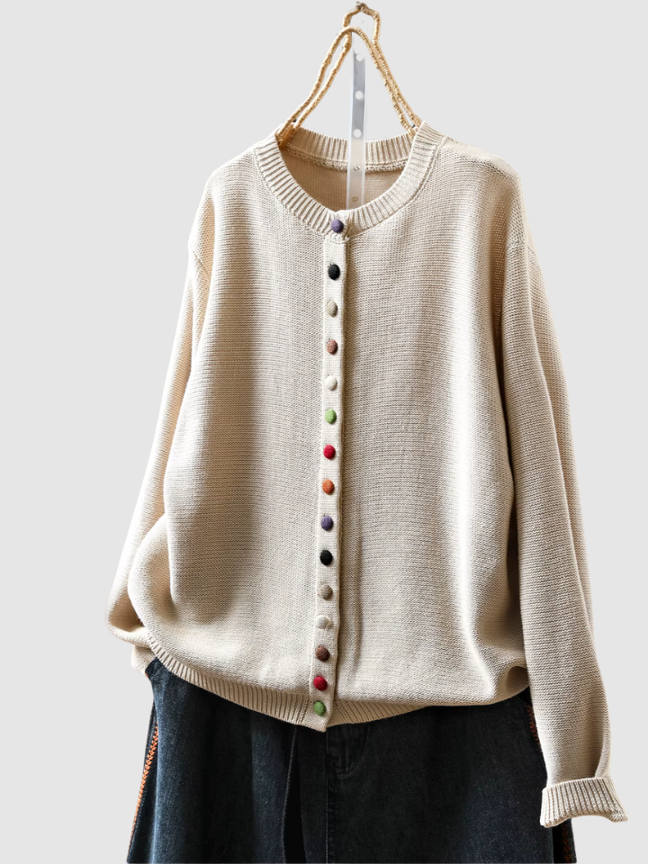 Solveig™ | Elegant cardigan med knapper