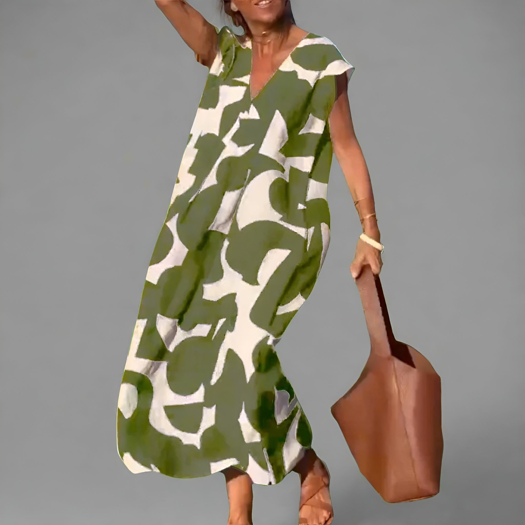 Amara™ | Trendy Kjole med V-hals