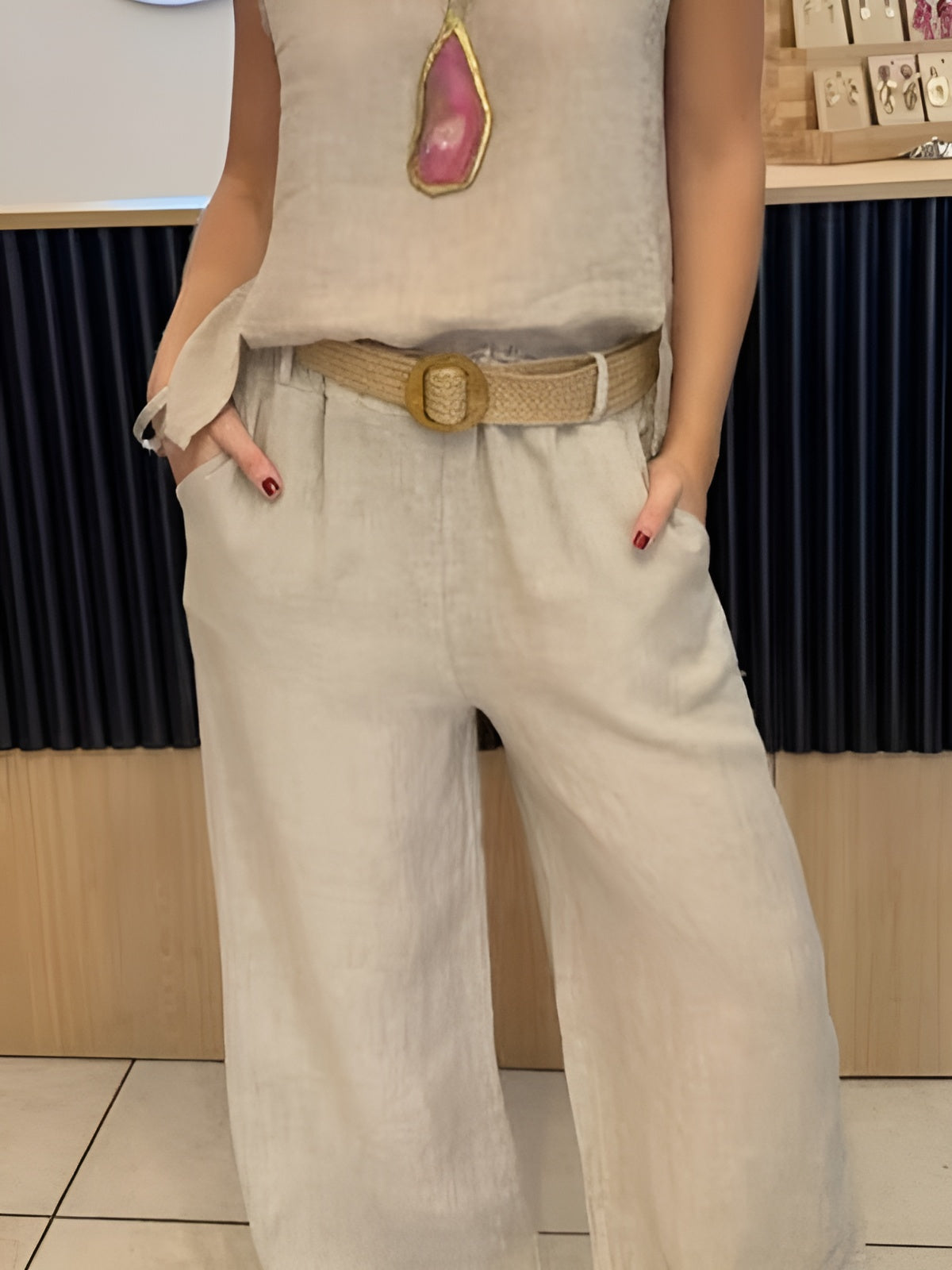 Runa™ | To-delt Sett i Bomull og Lin