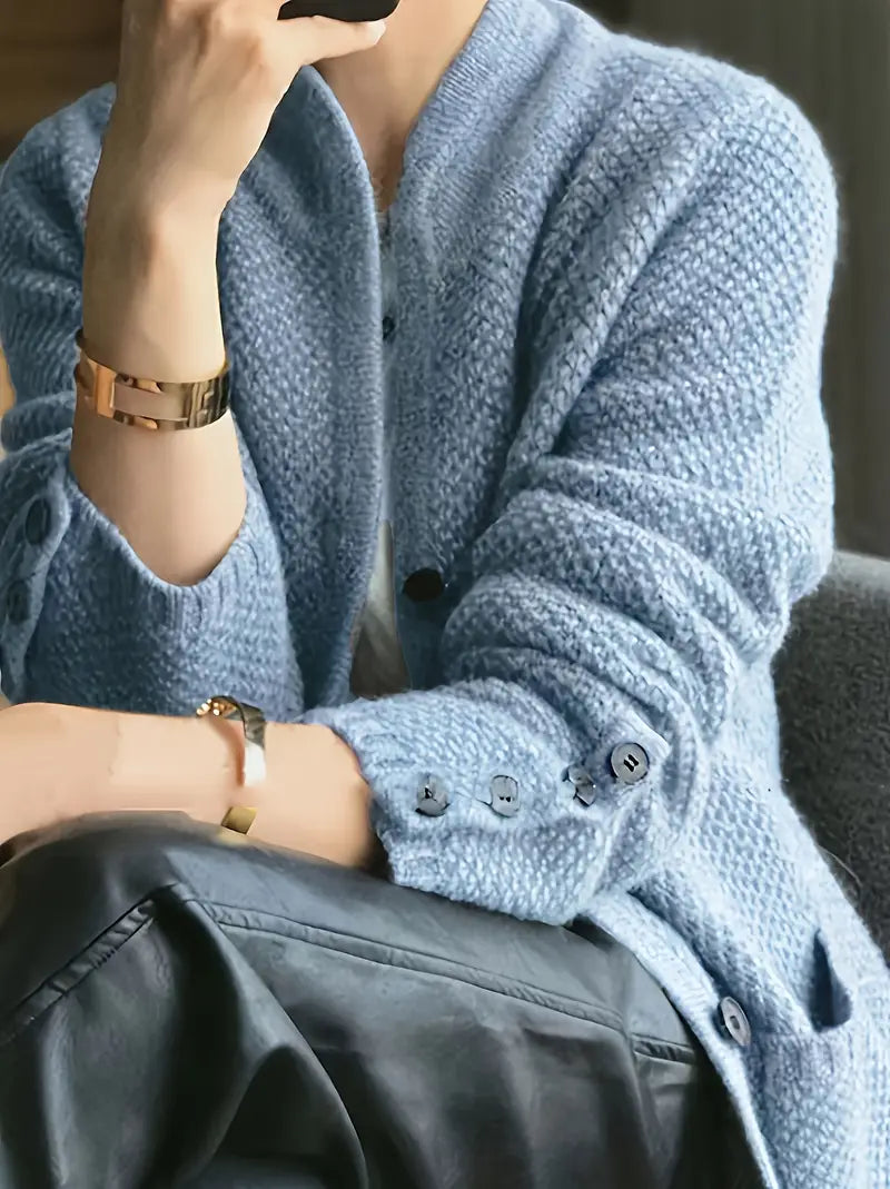 Malin™ | Koselig strikket cardigan