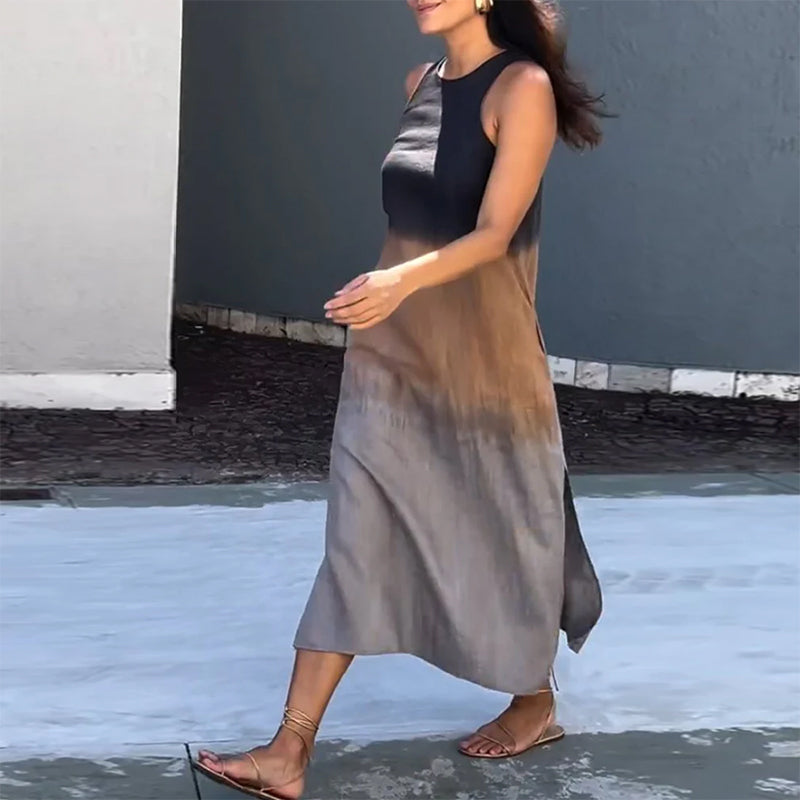 Camille™ | Ermeløs sommerkjole med trendy fargeskift