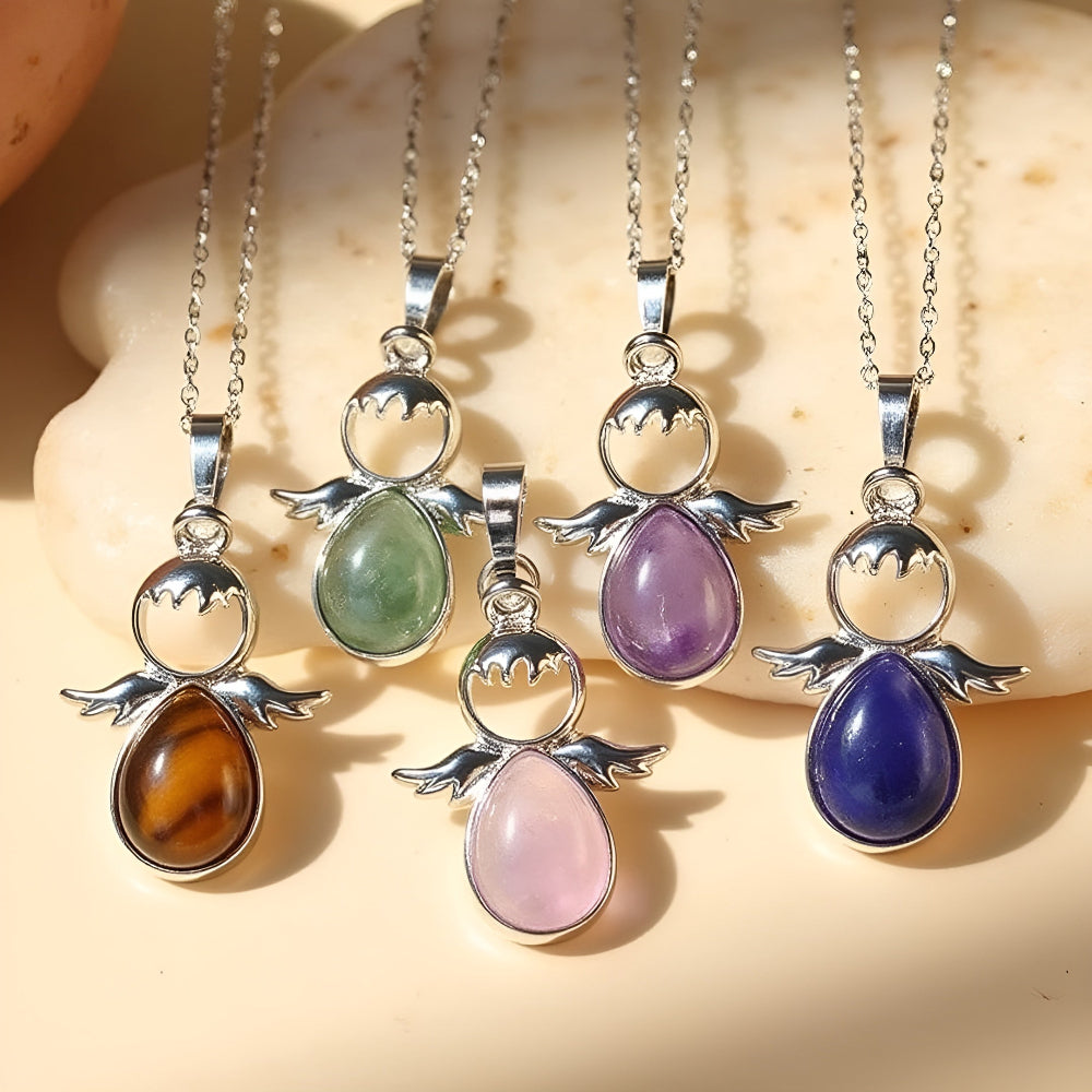 Nina™ | Beskyttelsesengel Edelstenshalskjede