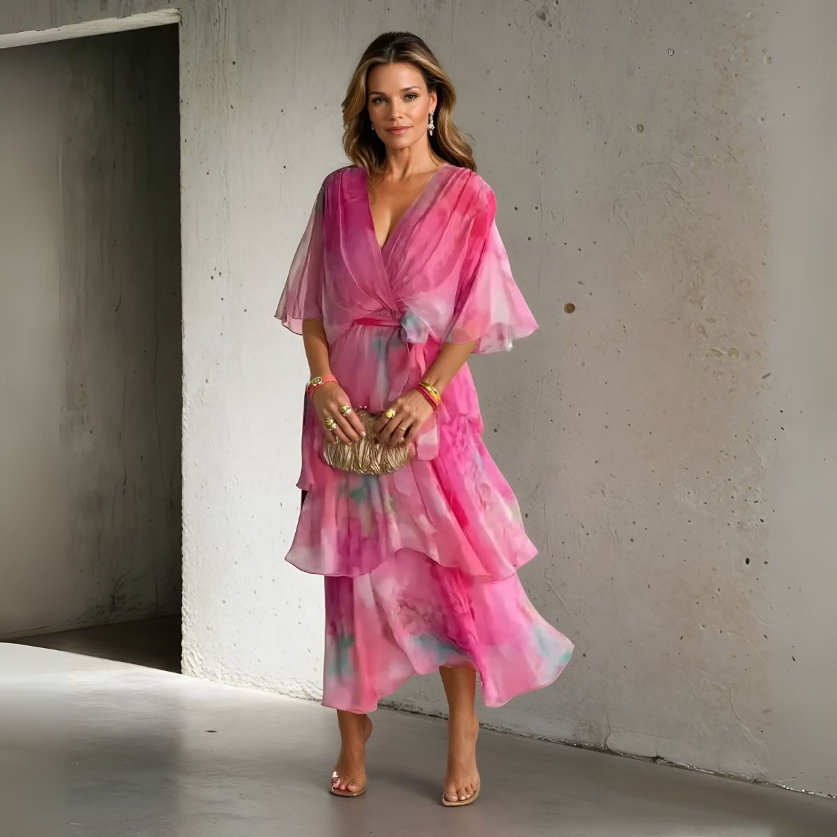 Sylviane™ | Blomstrete Lagerkjole