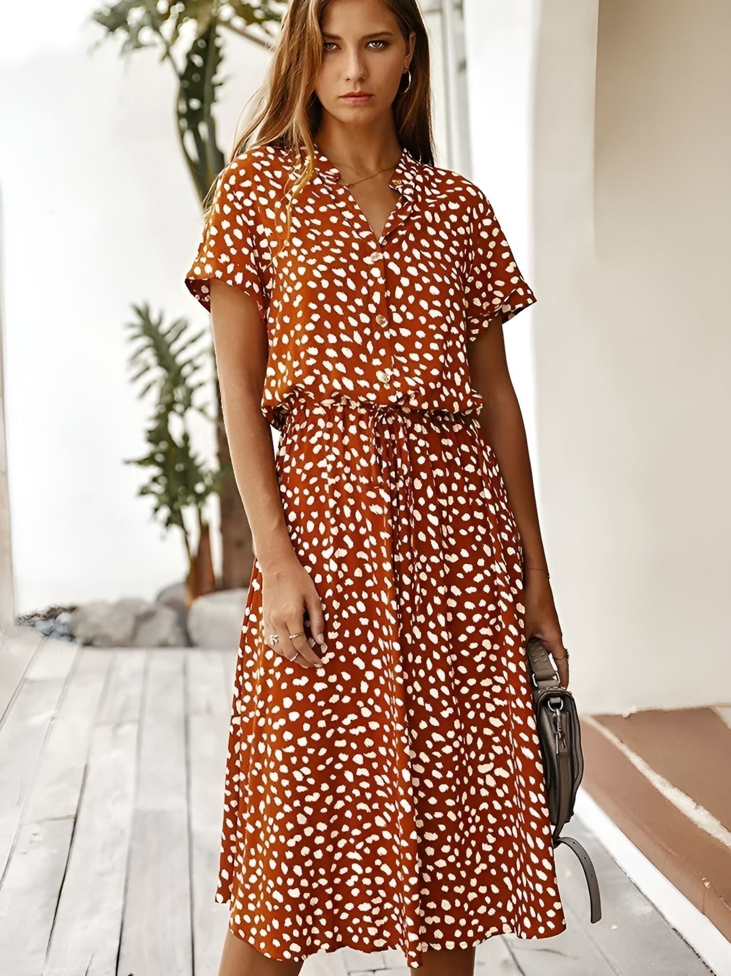 Benthe™ | V-hals Kjole