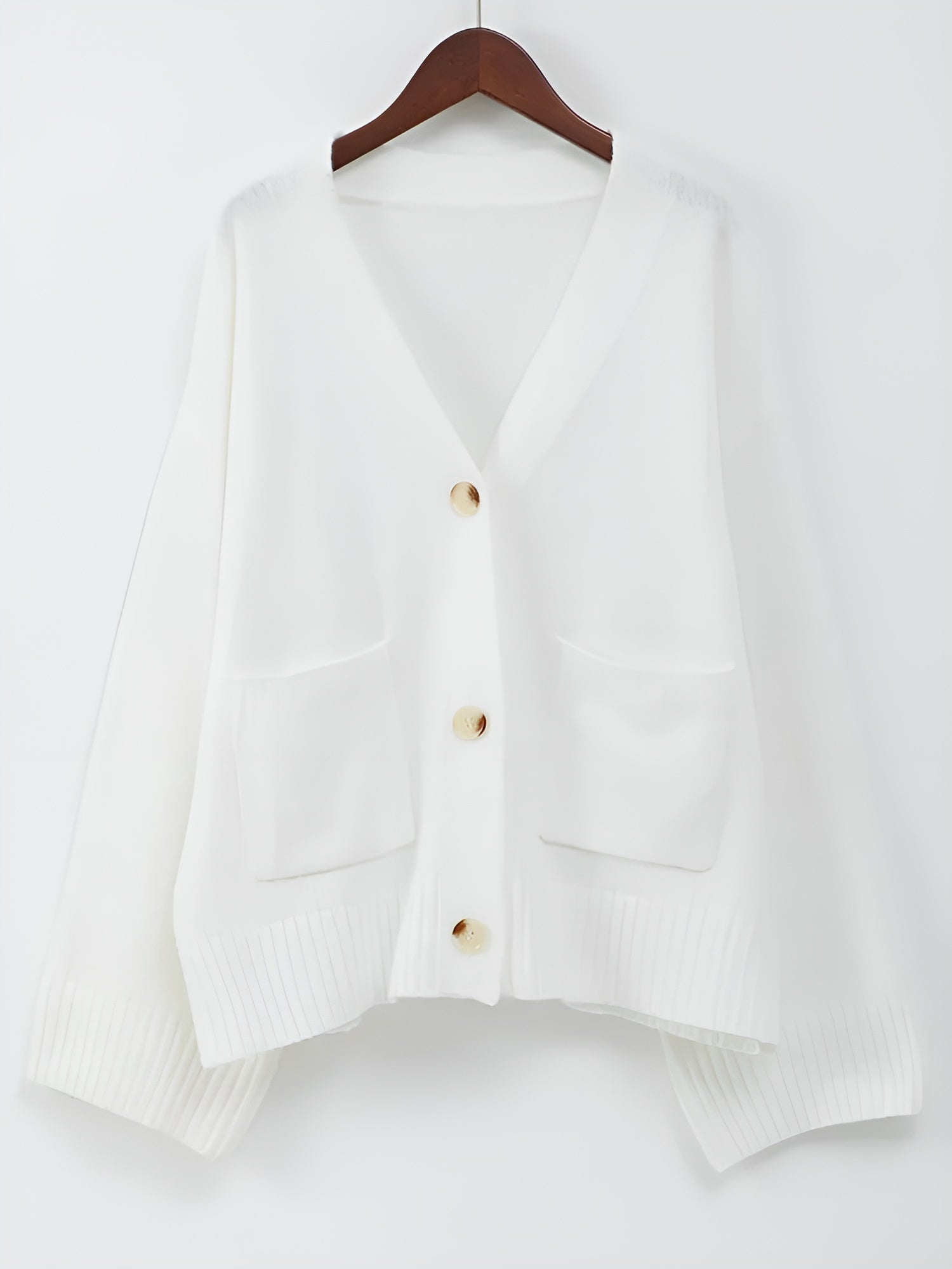 Sara™ | V-hals Vest med Knapper