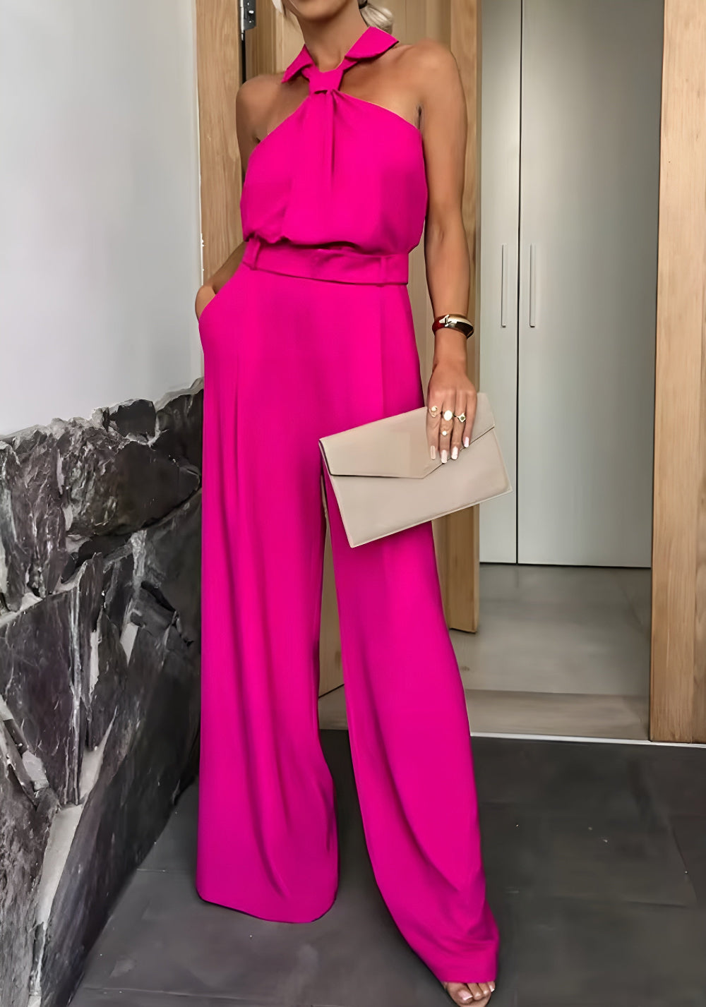 Marit™ | Stilig Jumpsuit med Vide Ben