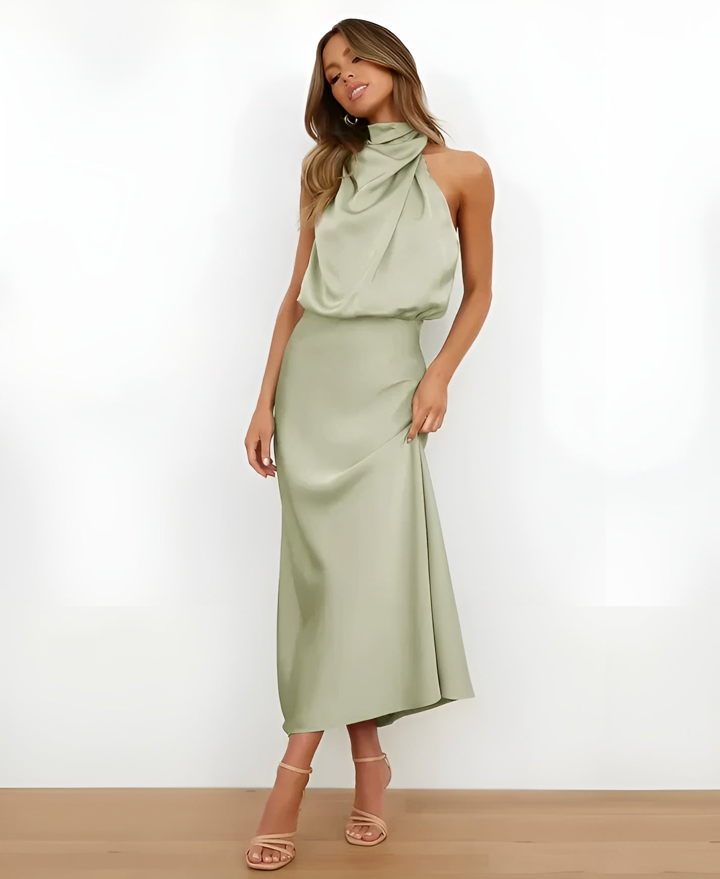 Sélène™ | Midikjole med Høy Midje