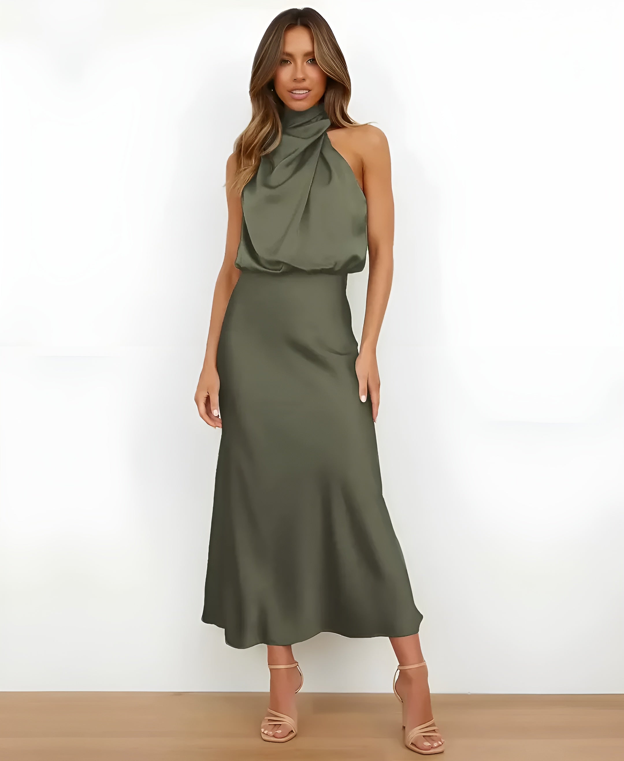 Sélène™ | Midikjole med Høy Midje