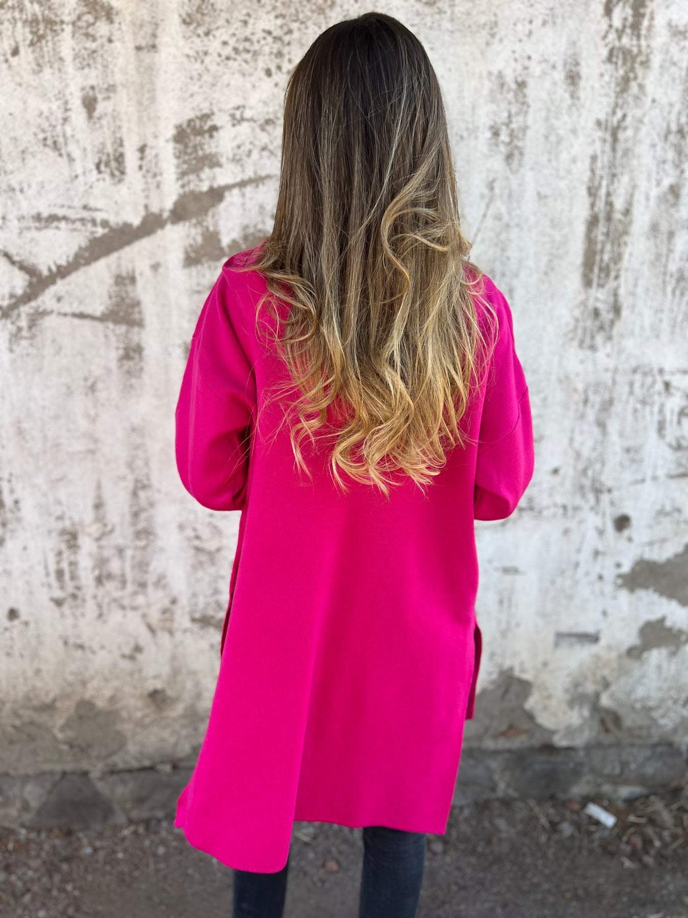 Cornelia™ | Lang cardigan med glidelås