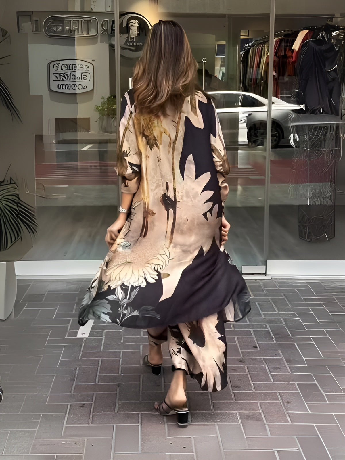 Åsa™ | Lapel Button Print Svart Set