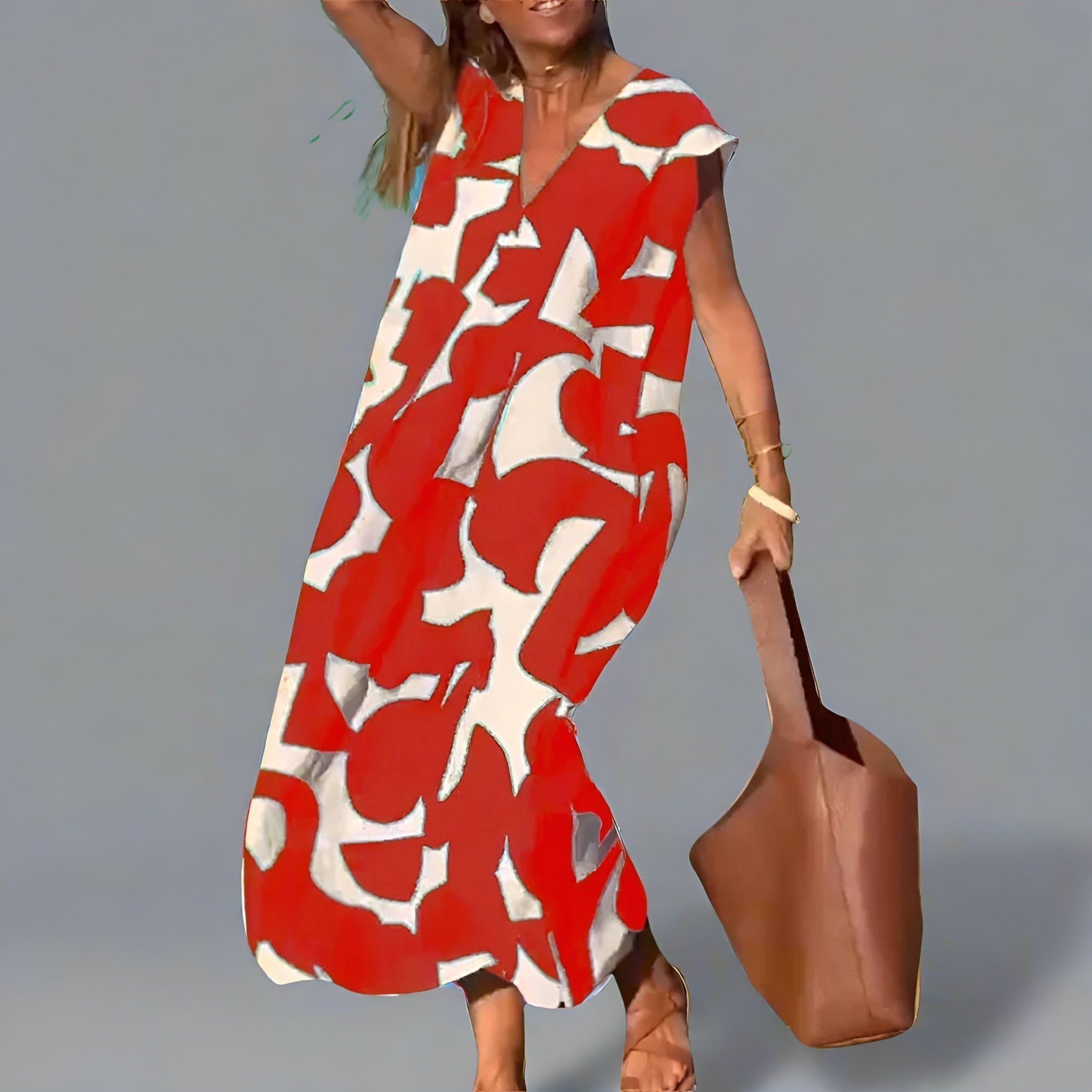 Amara™ | Trendy Kjole med V-hals