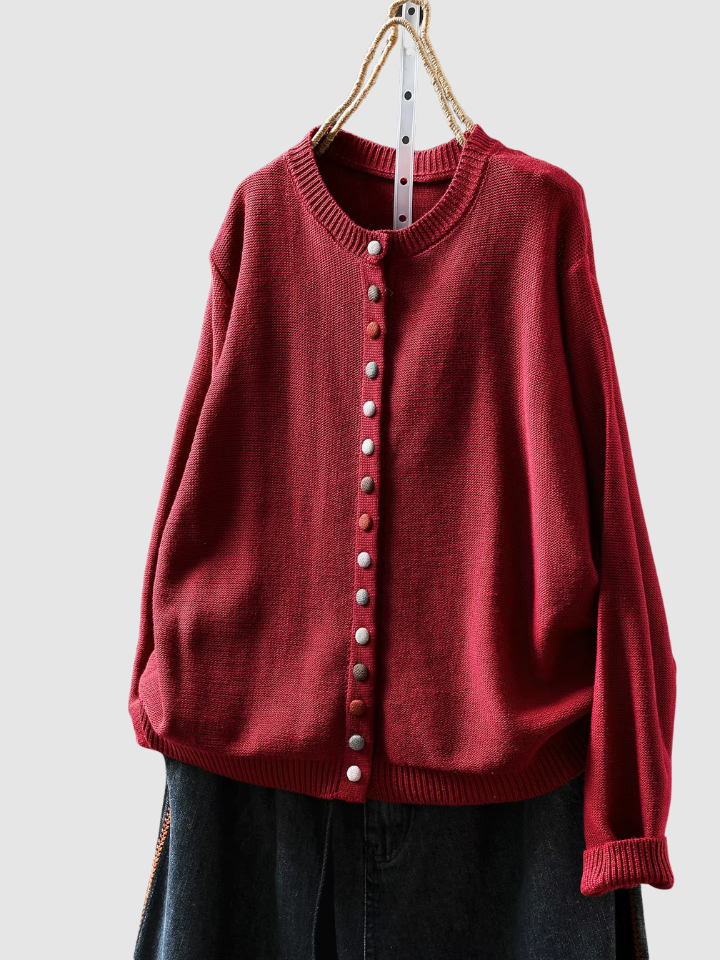 Solveig™ | Elegant cardigan med knapper