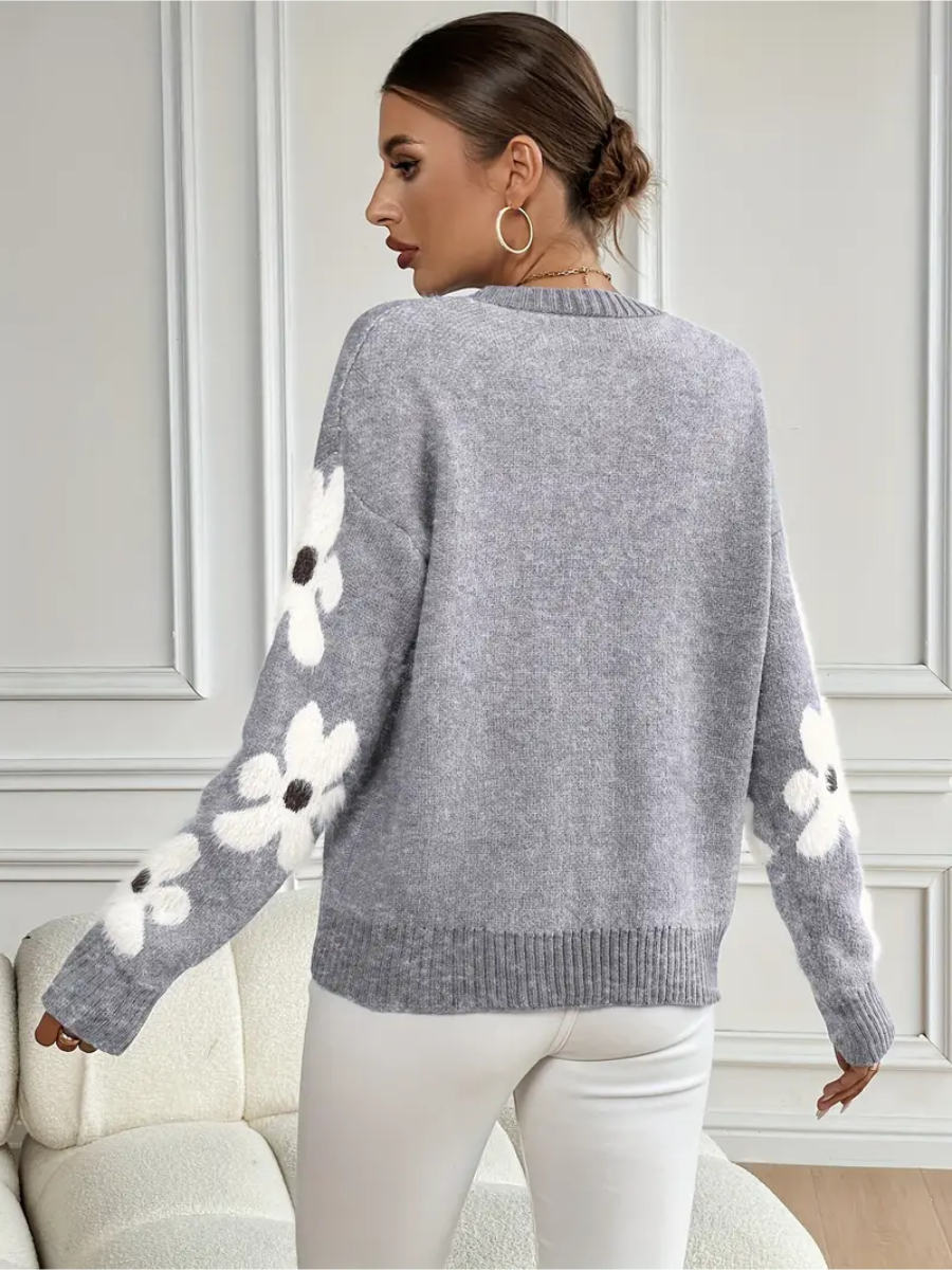 Isabella™ – Elegant genser med blomsterdesign