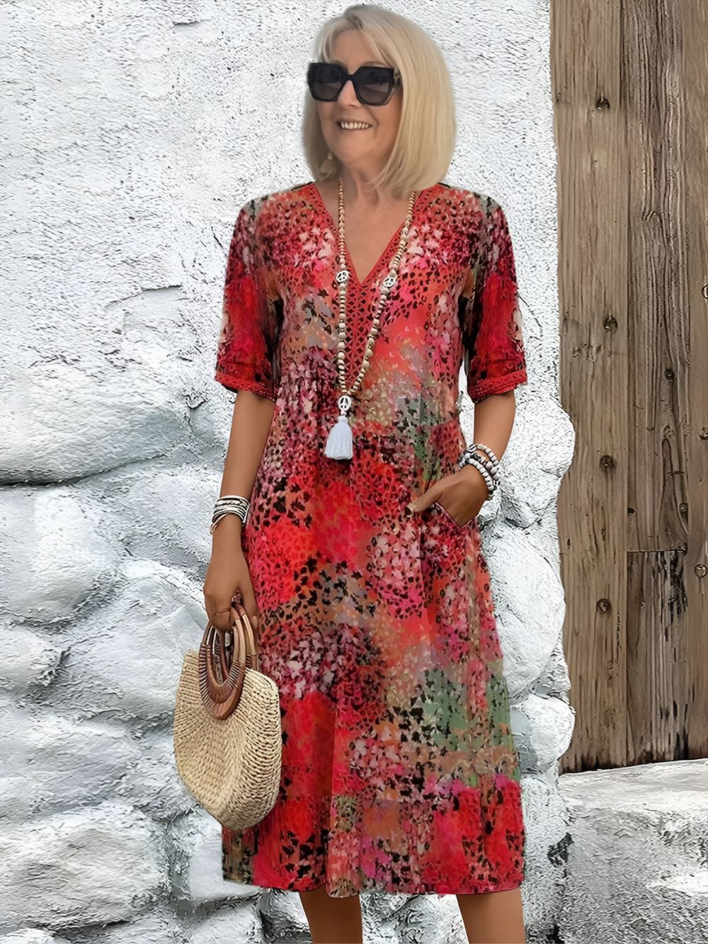 Sanne™ | Livlig Kjole