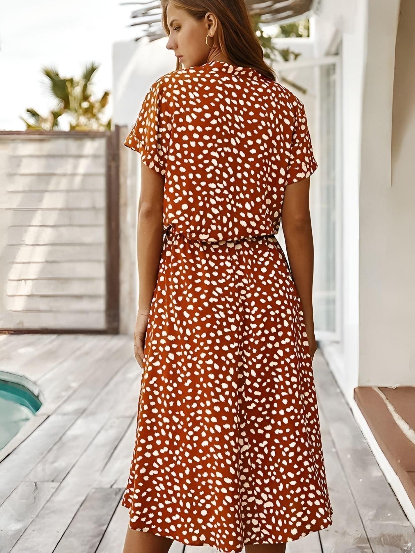 Benthe™ | V-hals Kjole