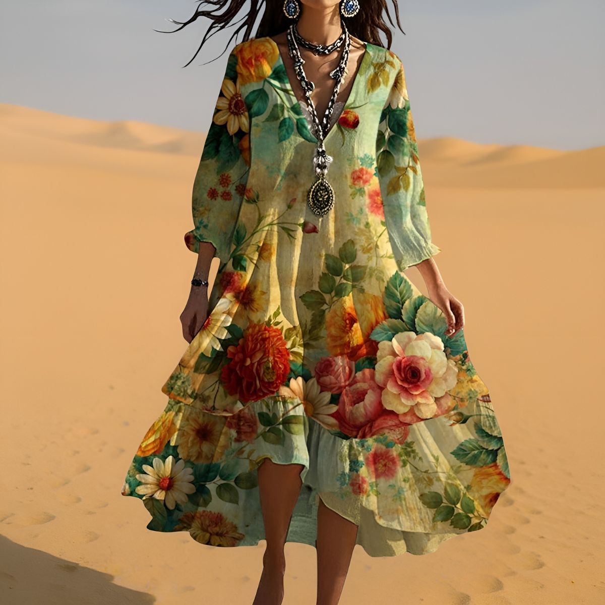 Malvina™ | Vintage Boho Kjole