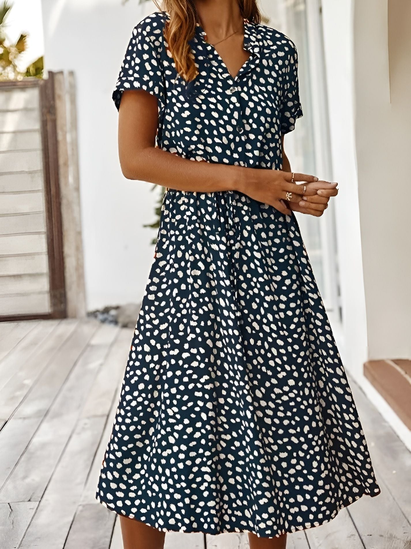 Benthe™ | V-hals Kjole