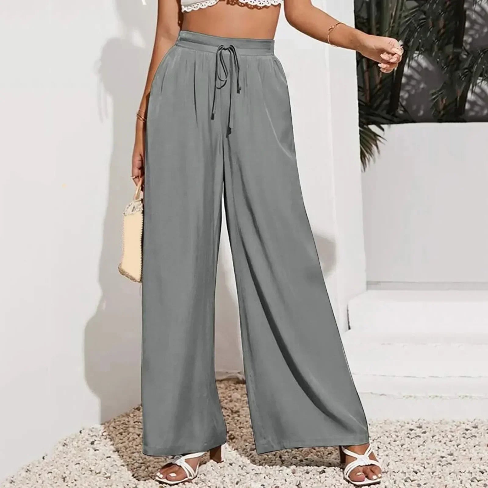 Donna | Kule bukser med elastisk midje