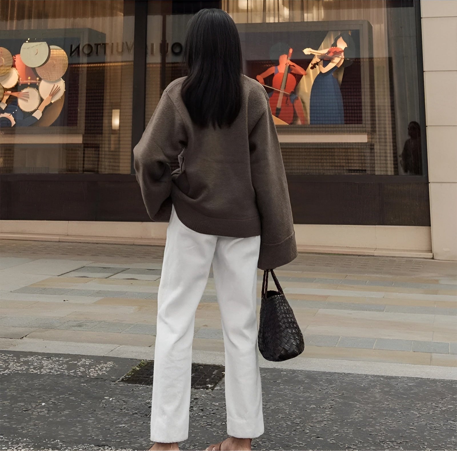 Sara™ | V-hals Vest med Knapper