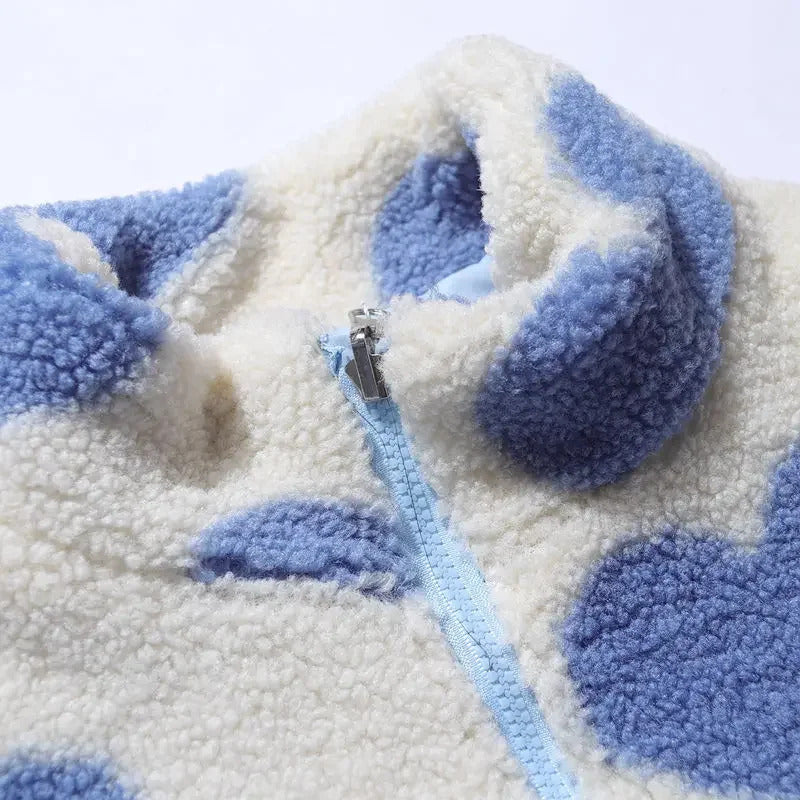 Kerstin™ | Vendbar jakke med hjerte detaljer