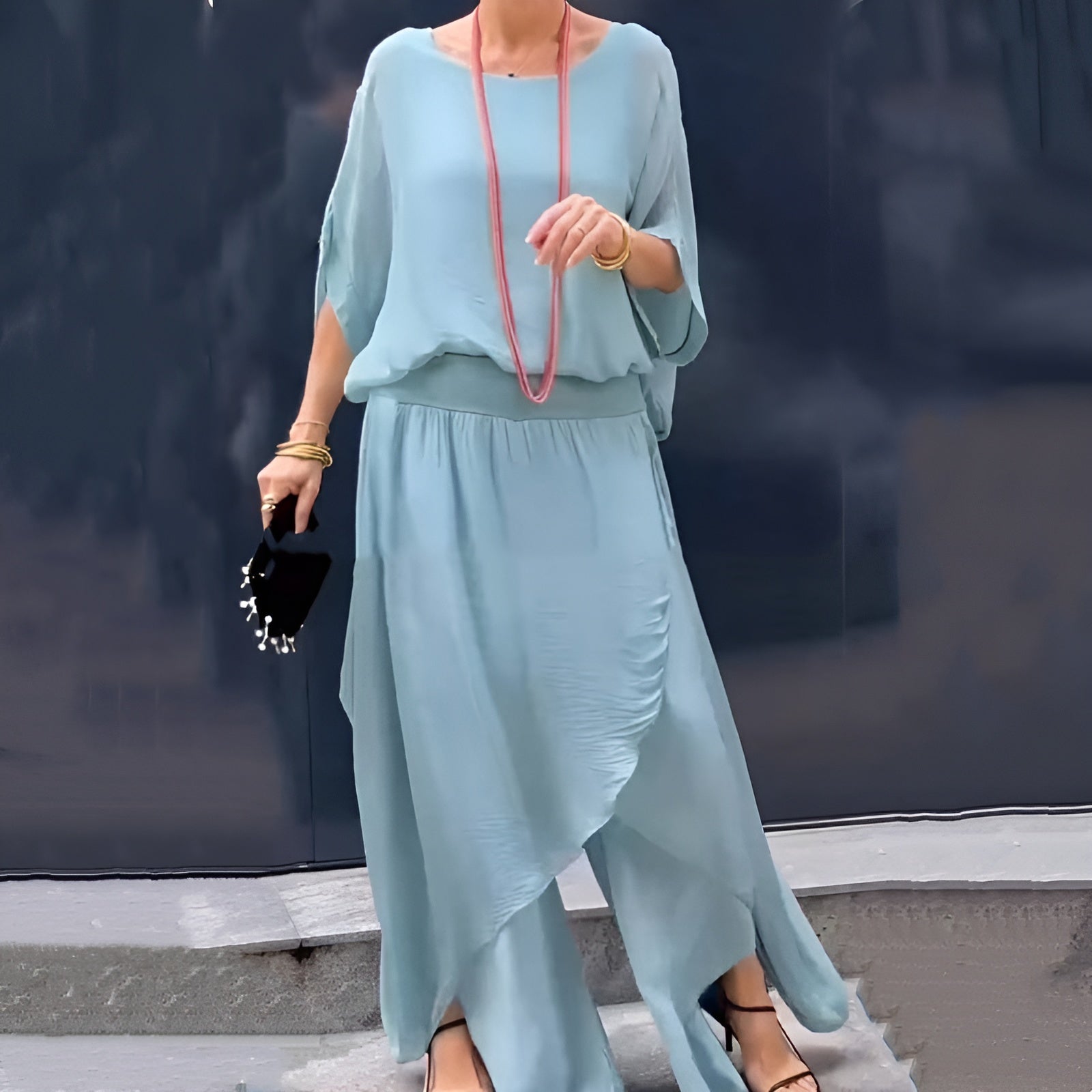 Astrid™ | Chiffongsett i To Deler